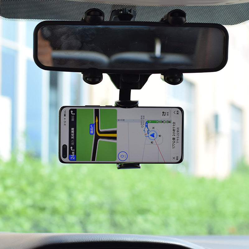 vroomtech™ rearview mirror car phone holder (universal mount)