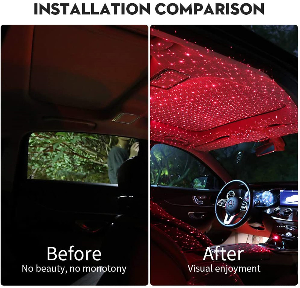 vroomtech™  Car roof Star Lights Interior Mini LED projector