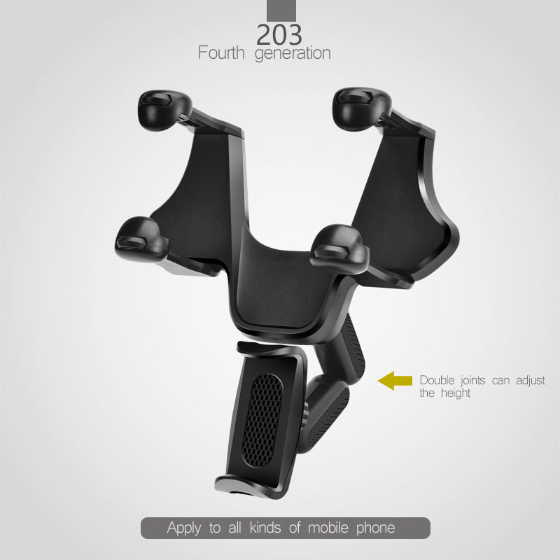 vroomtech™ rearview mirror car phone holder (universal mount)